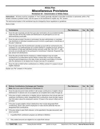 IRS Form 15417B