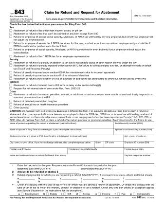 IRS Form 843
