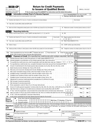 IRS Form 8038CP