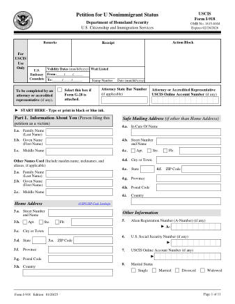 USCIS Form I-918