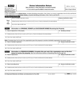 IRS Form 8282