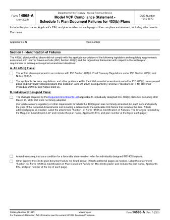 IRS Form 14568A