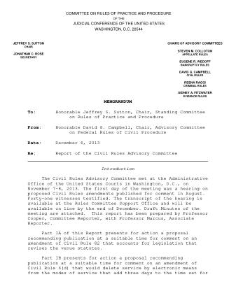 US Courts Form CV12 2013