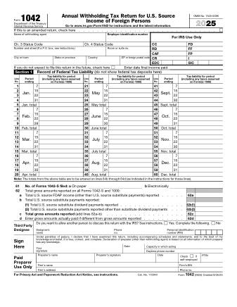 IRS Form 1042
