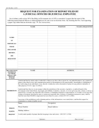 US Courts Form AO010A