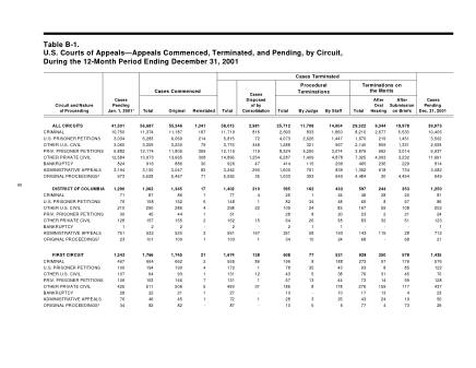US Courts Form B001DEC01