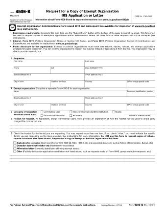 IRS Form 4506B