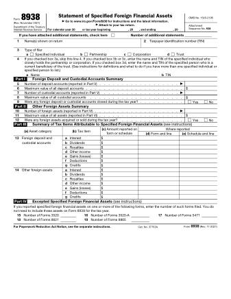 IRS Form 8938