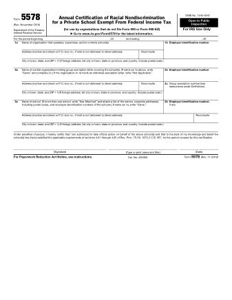 IRS Form 5578