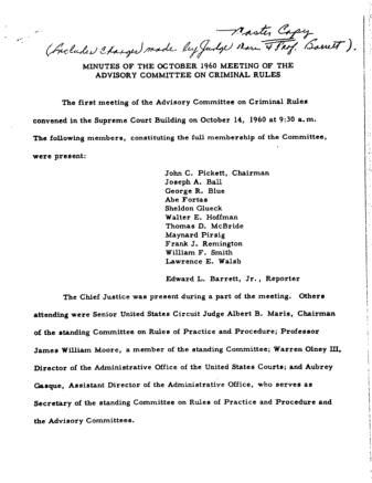 US Courts Form CR10 1960 MIN