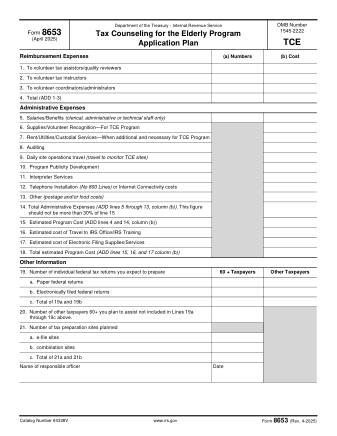 IRS Form 8653