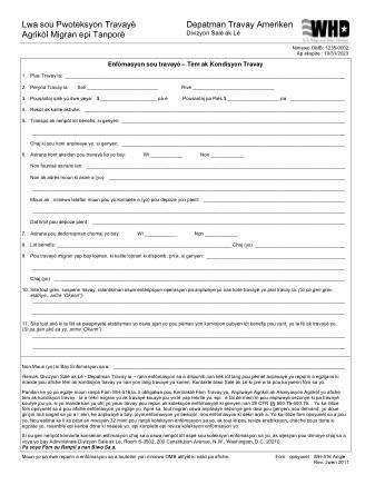 DOL Form WH516HAITIANCREOLE