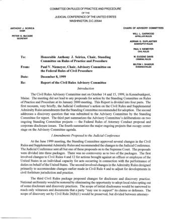 US Courts Form CV12 1999