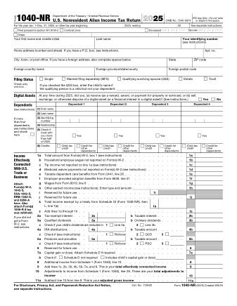 IRS Form 1040NR
