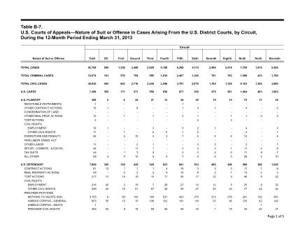 US Courts Form B07MAR13