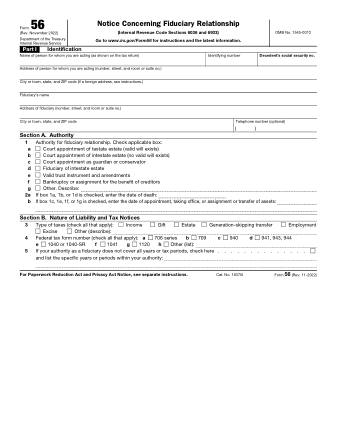 IRS Form 56