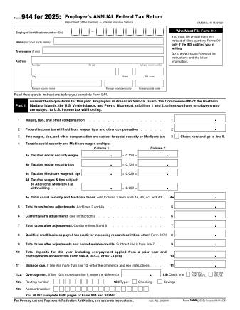 IRS Form 944