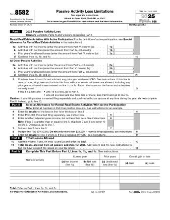 IRS Form 8582