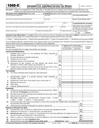 IRS Form 1040X