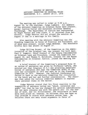 US Courts Form CR08 1976 MIN