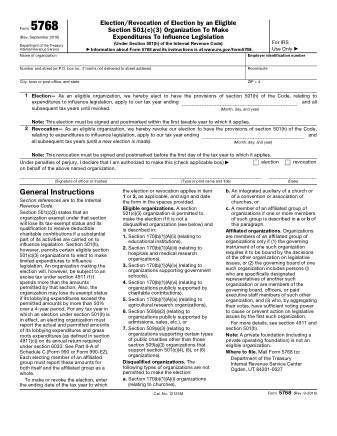 IRS Form 5768