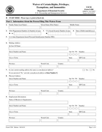 USCIS Form I-508