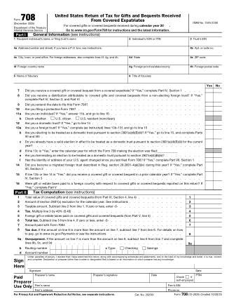 IRS Form 708
