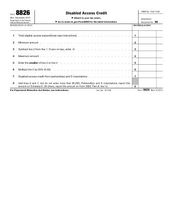 IRS Form 8826