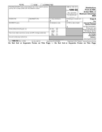 IRS Form 1099SA