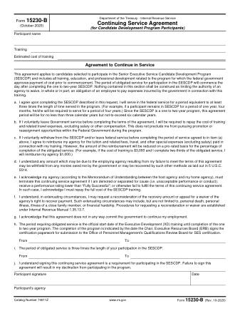 IRS Form 15230B