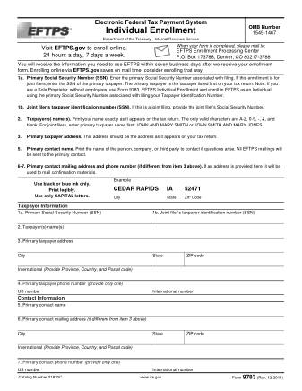 IRS Form 9783