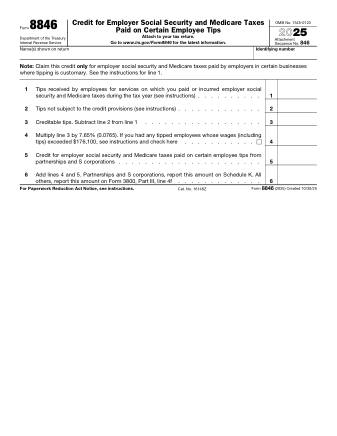 IRS Form 8846