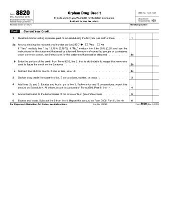 IRS Form 8820