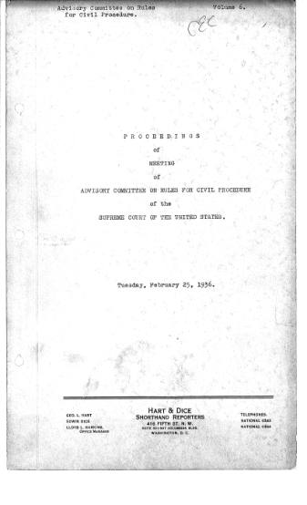 US Courts Form CV02 1936 MIN VOL6