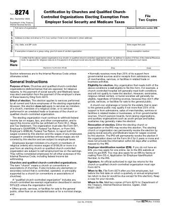 IRS Form 8274