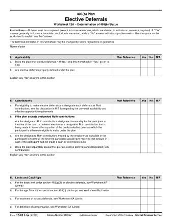 IRS Form 15417G