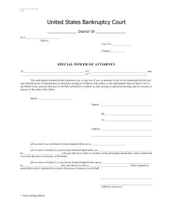 US Courts Form B11B 0