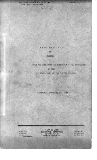 US Courts Form CV02 1936 MIN VOL1