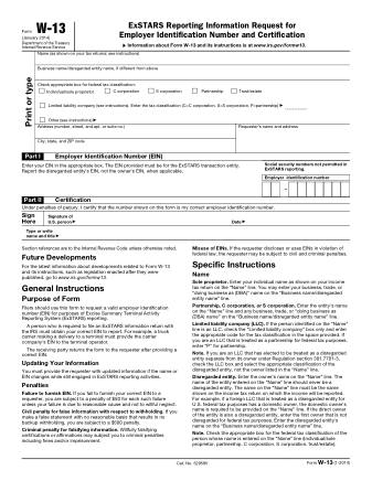 IRS Form W13