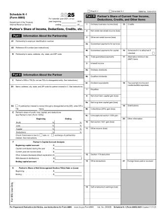 IRS Form 8865SK1