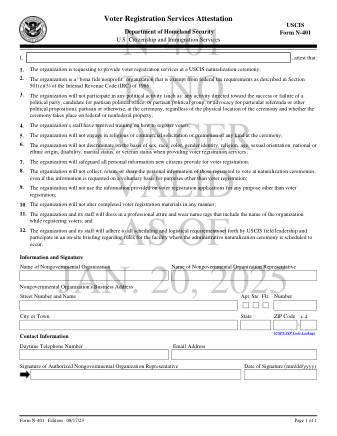 USCIS Form N-401