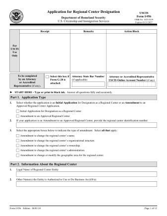 USCIS Form I-956