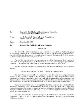 US Courts Form CV12 2003