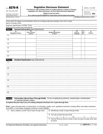 IRS Form 8275R