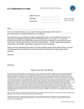 DOL Form LS 426