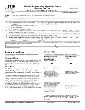 IRS Form 8716