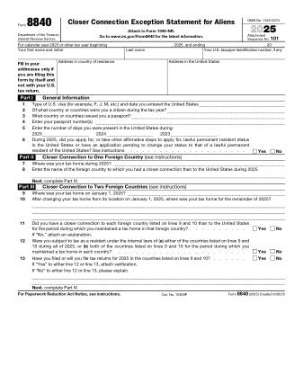 IRS Form 8840