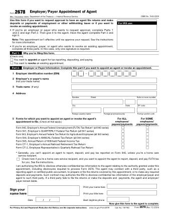 IRS Form 2678
