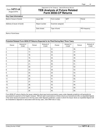 IRS Form 14711A