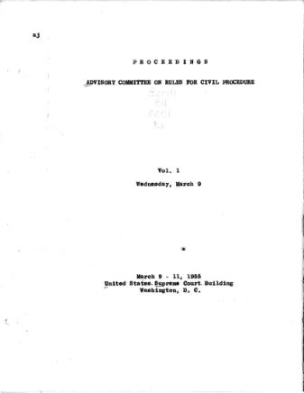 US Courts Form CV03 1955 MIN VOL1